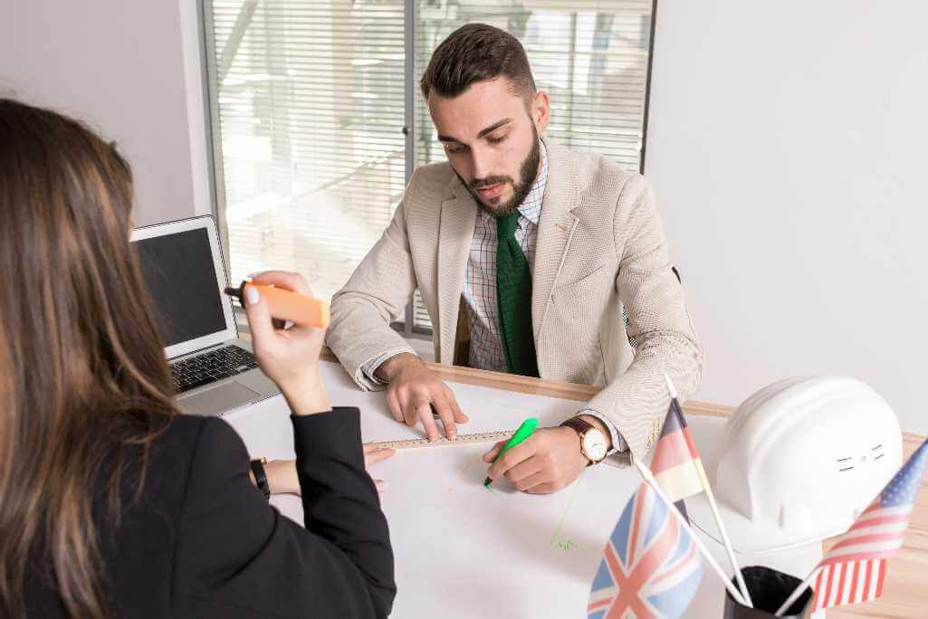 Businessman working