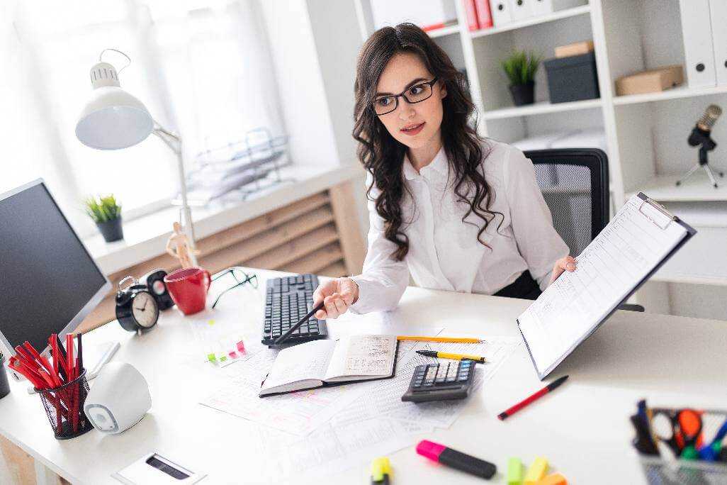 Female accountant